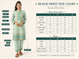 Mint Green Block Print Set