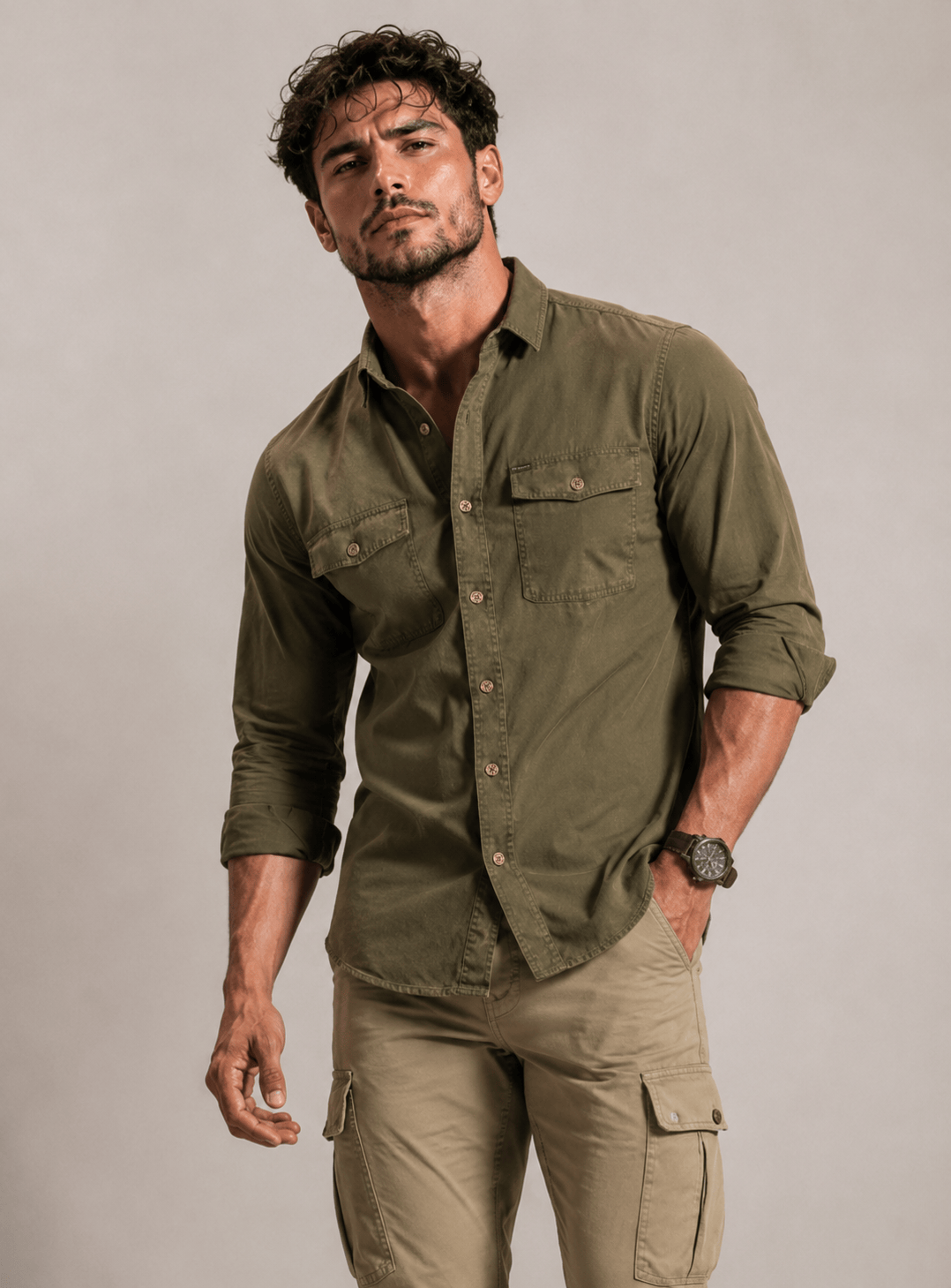 100% Cotton Twill Faded Shirt