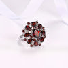 A Stylish And Opulent Ring Designed Like a Pomegranate Flower