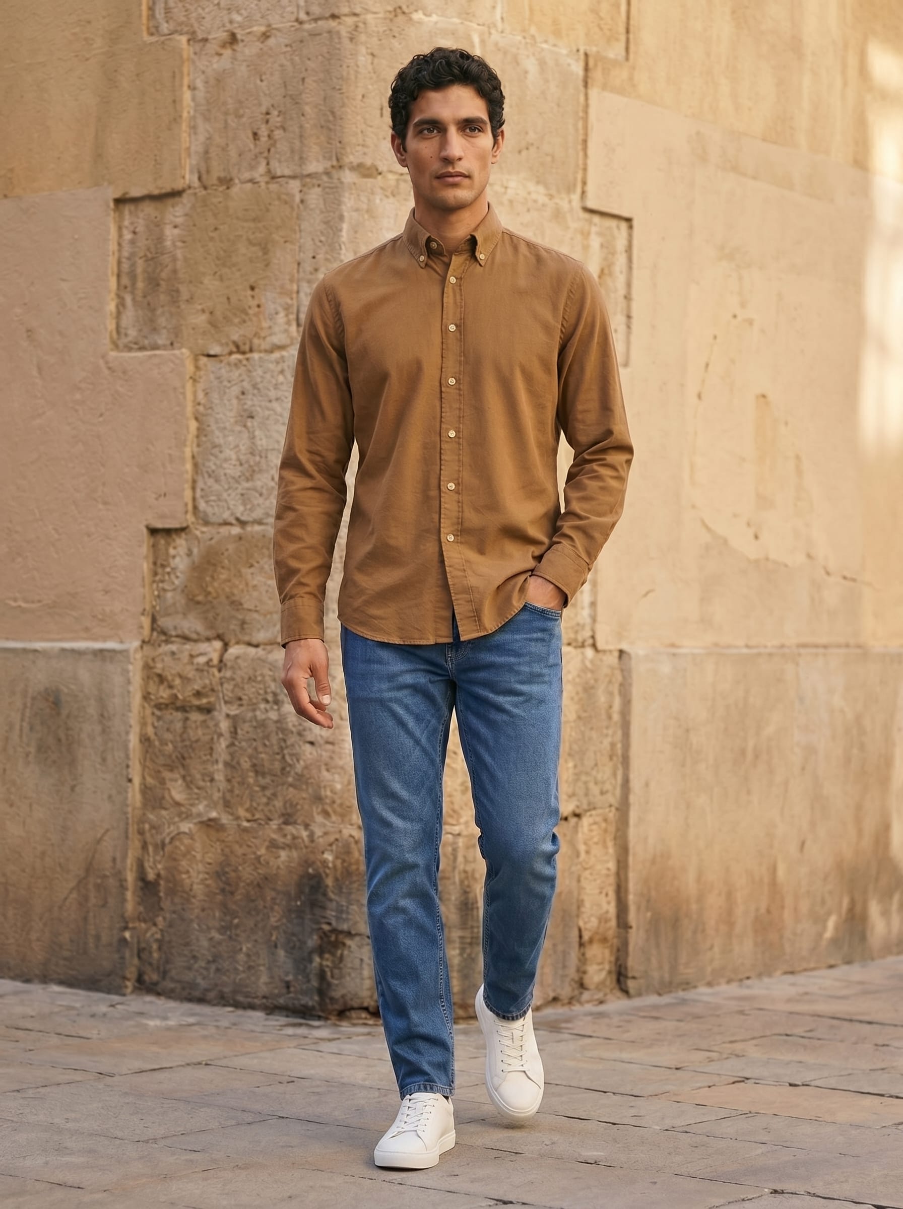 Cotton Button Down Shirt