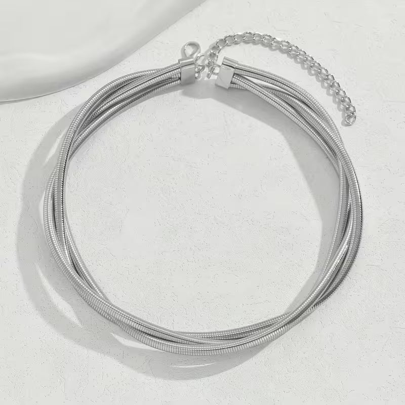 Layered Snake Chain Necklace
