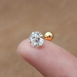 Stainless Steel Golden Four-claw Twisted Round Ball