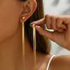 Gold-Plated Tassel Earrings for Women