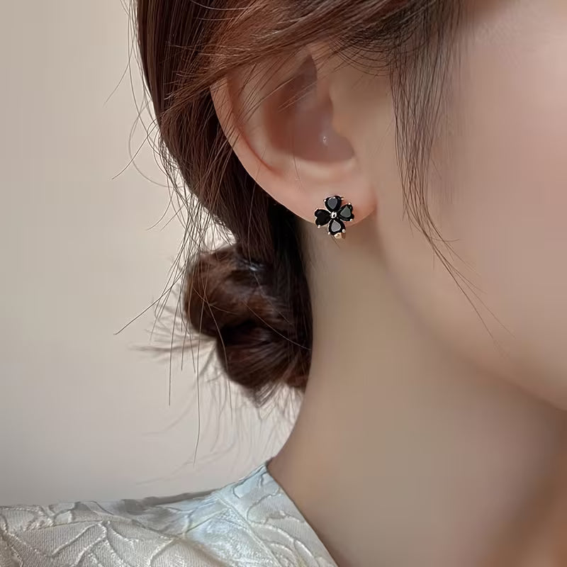 Black Clover Earrings for Women