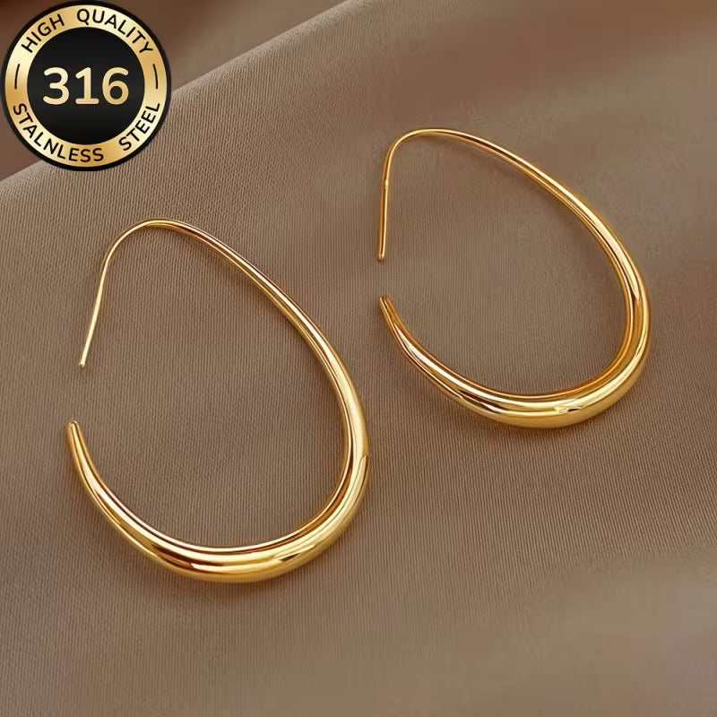 Anti-Fading Large Hoop Earrings