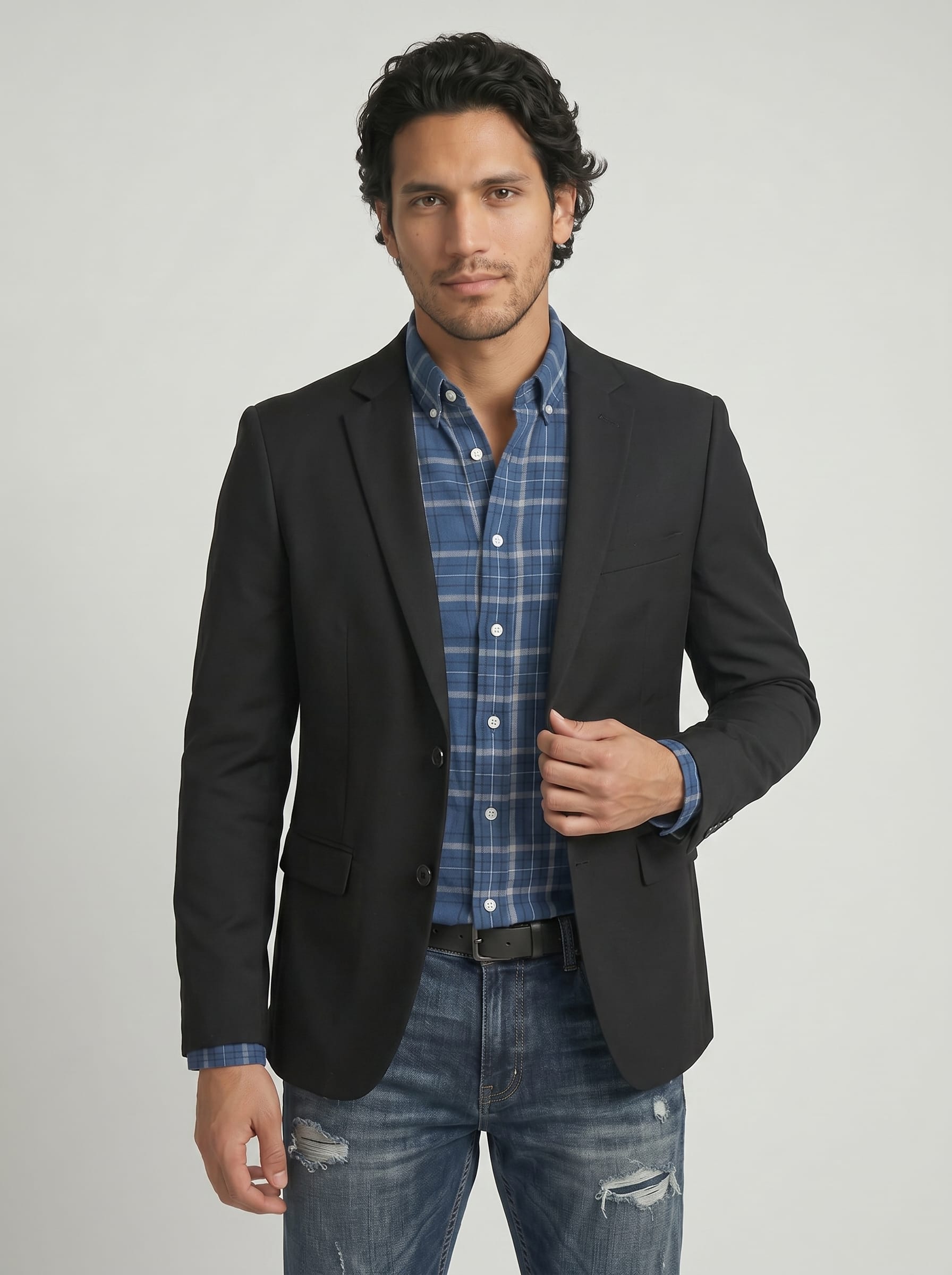 Blue Checkered Shirt