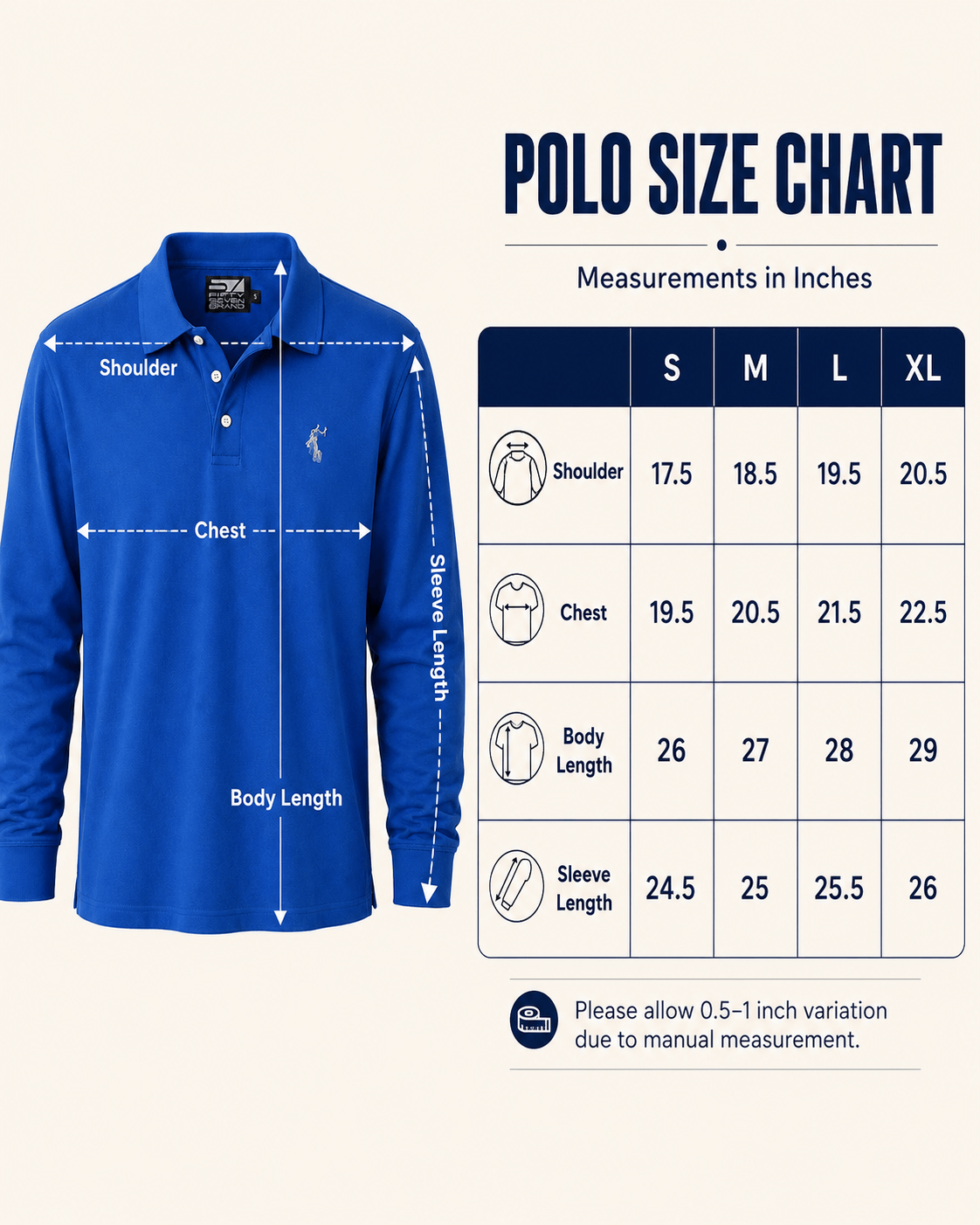 Bamboo long Sleeves Polo