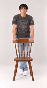 Men's 100% cotton True Denim Collegiate Tiger Tee