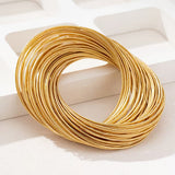 Retro Multi-Layer Punk Metal Bracelet