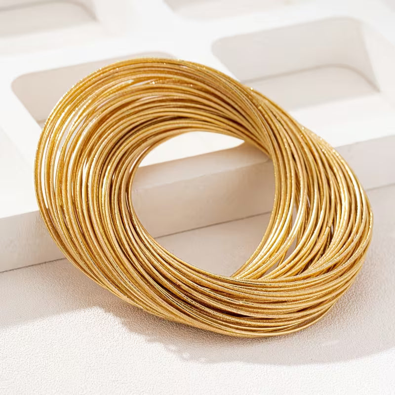 Retro Multi-Layer Punk Metal Bracelet