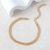 A Easy And Stylish Punk Single-Layer Cuban Alloy Anklet