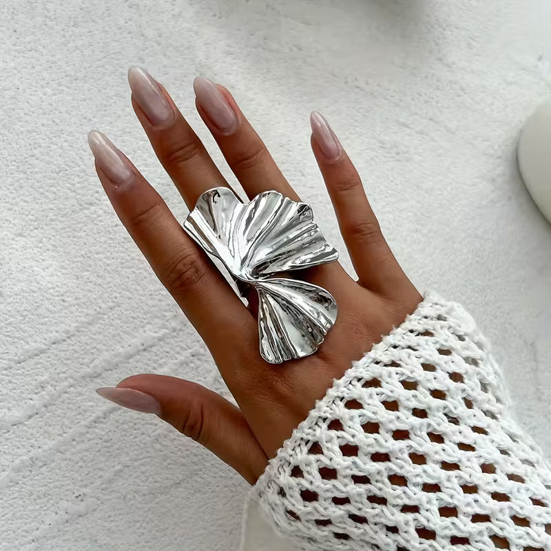 Ginkgo Leaf Statement Ring