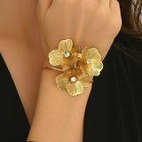 3D Openwork Flower Bracelet