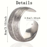 Vintage Spiral Floral Open Bangle