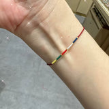 Handcrafted Red Rope Wish Bracelet