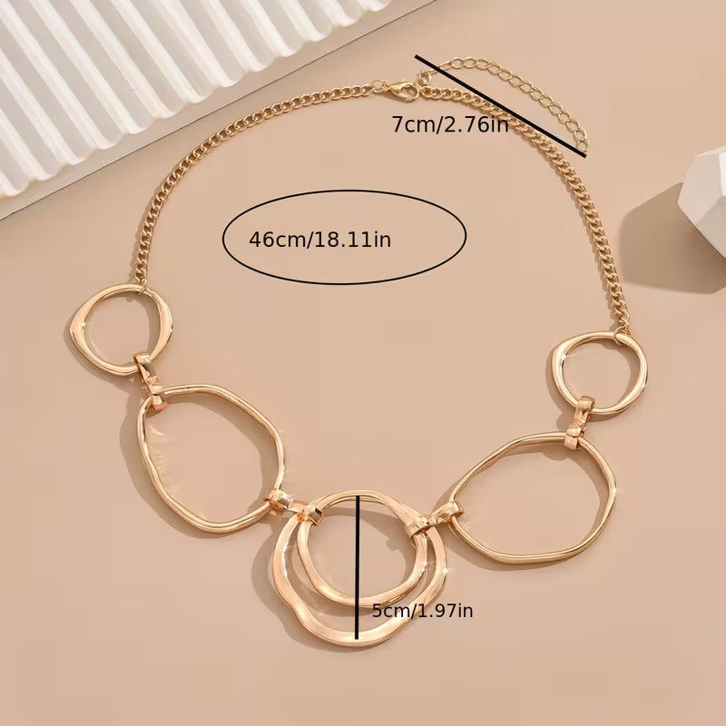 Hollow Circle Pendant Necklace