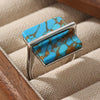 Retro Square Statement Ring