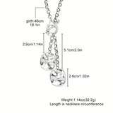 Hip-Hop Punk Irregular Round Pendant Necklace