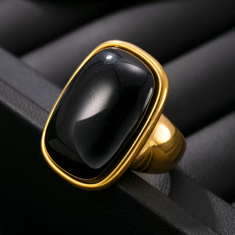 Stylish Stainless Steel Statement Ring