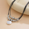 Bohemian Acrylic Pendant Cord Necklace