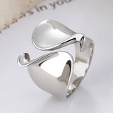 A Minimalist Style Silvery Ring for Women