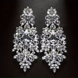 Fashion Exaggerated Geometric Rhinestone Earrings