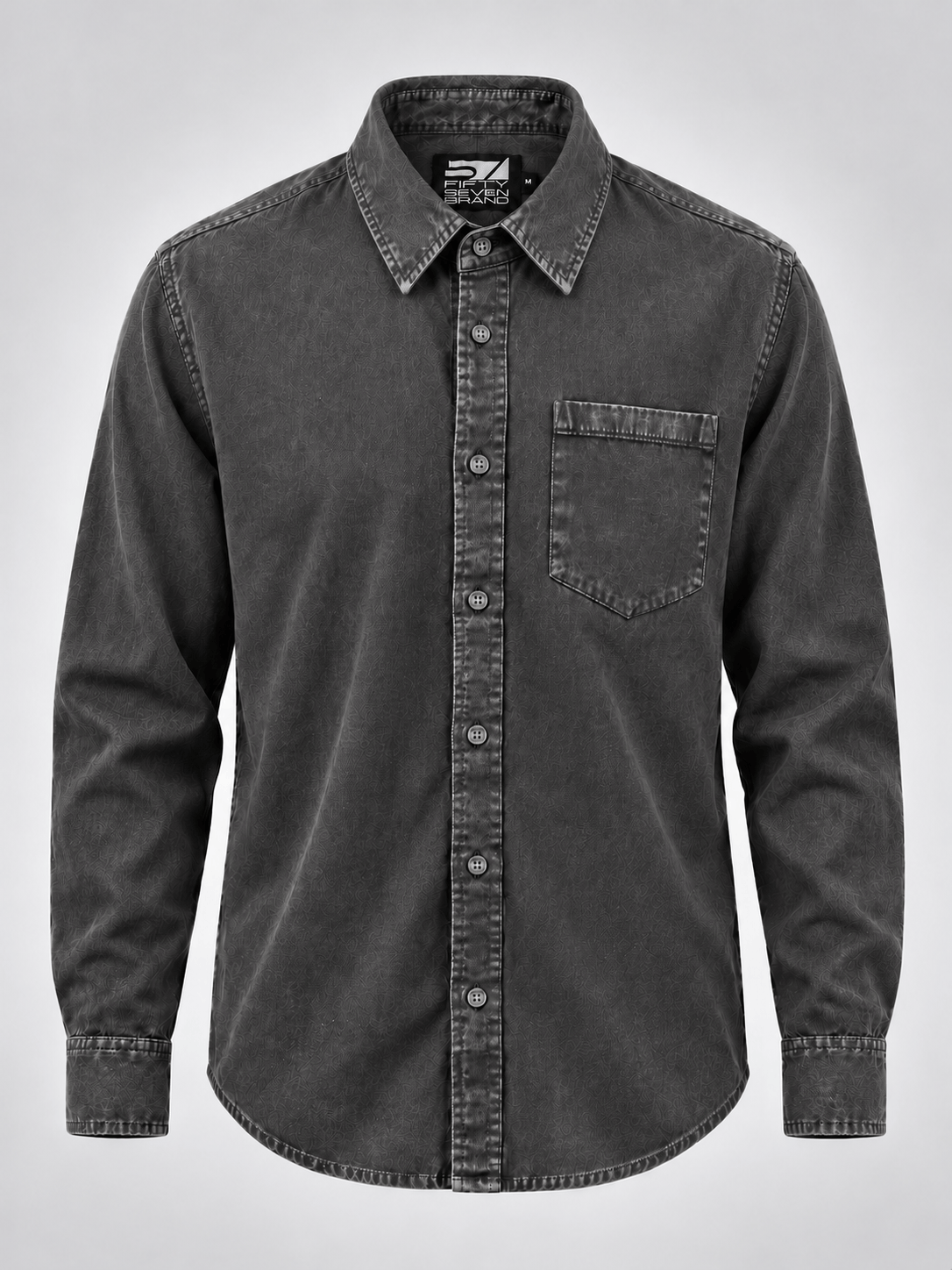 Men's 100% cotton vintage washed shirt