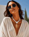 Vintage Hollow Leaf Pendant Choker Necklace