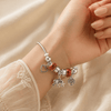 Cute Elephant Bride Rhinestone Charm Bracelet