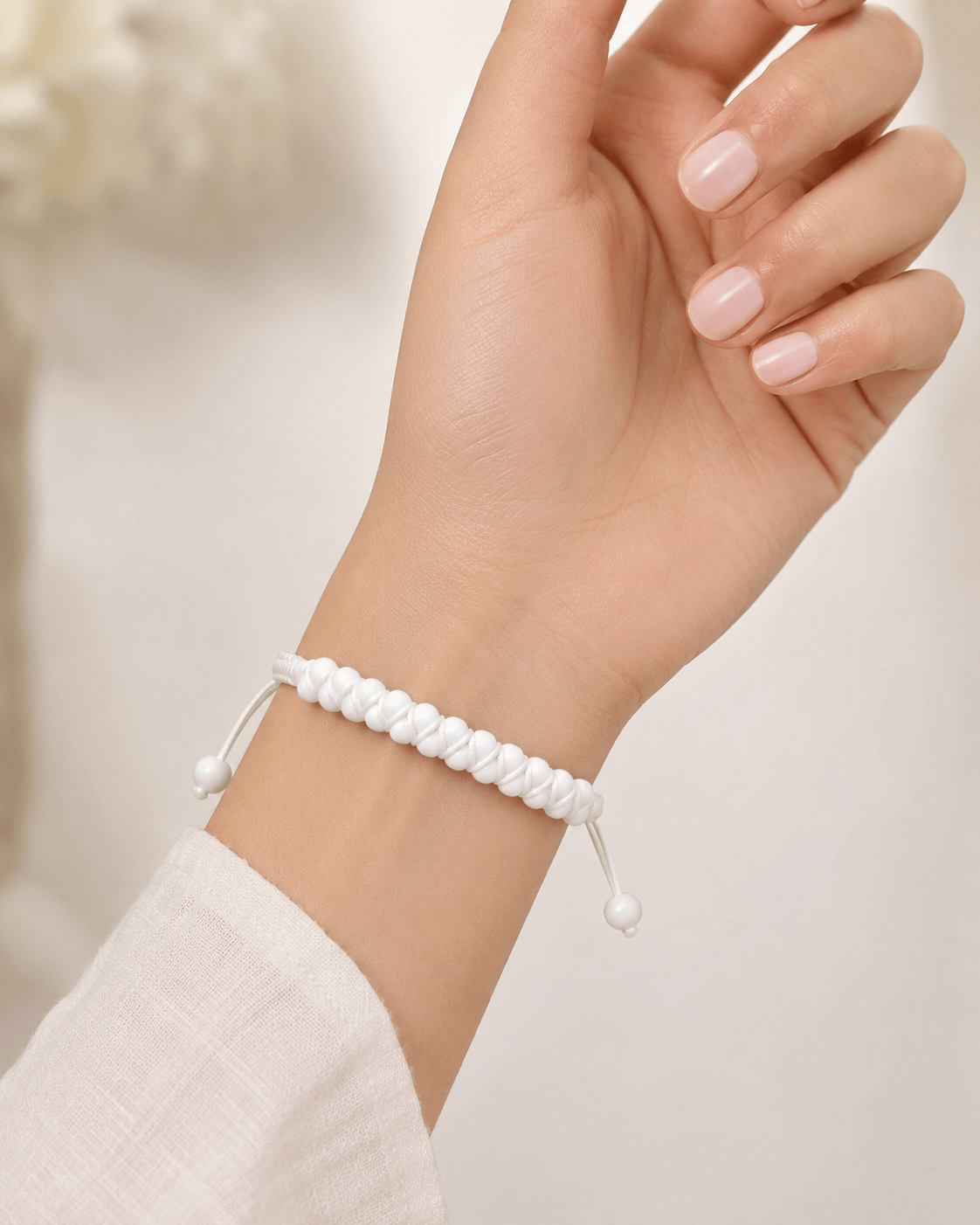 Adjustable Braided Beaded Bracelet