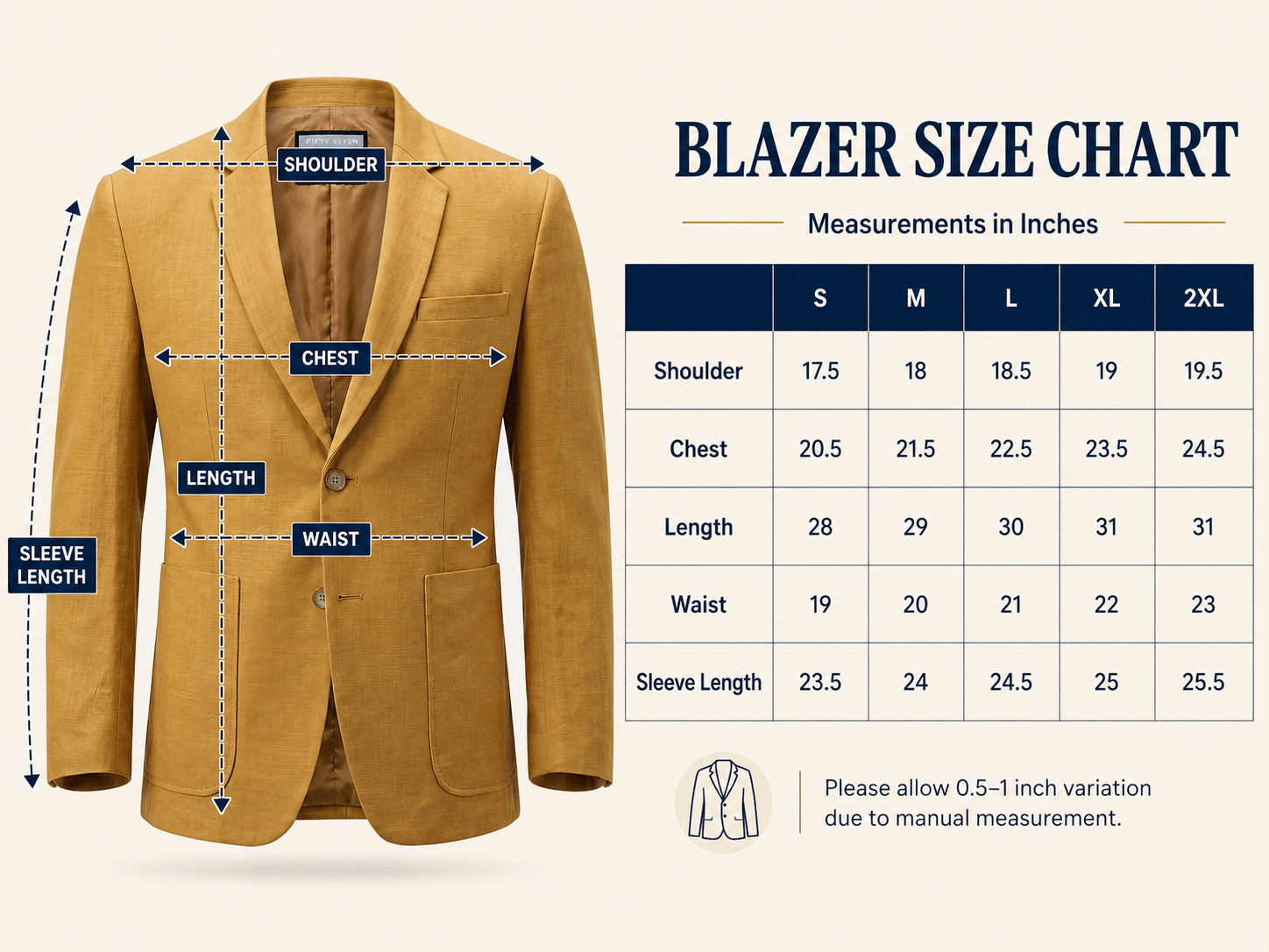 Men's Linen Blazer