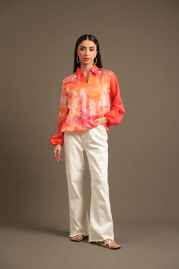 Contemporary Western Blouse