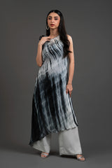 Tie & Dye Sleeveless Beaded Dress