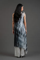 Tie & Dye Sleeveless Beaded Dress