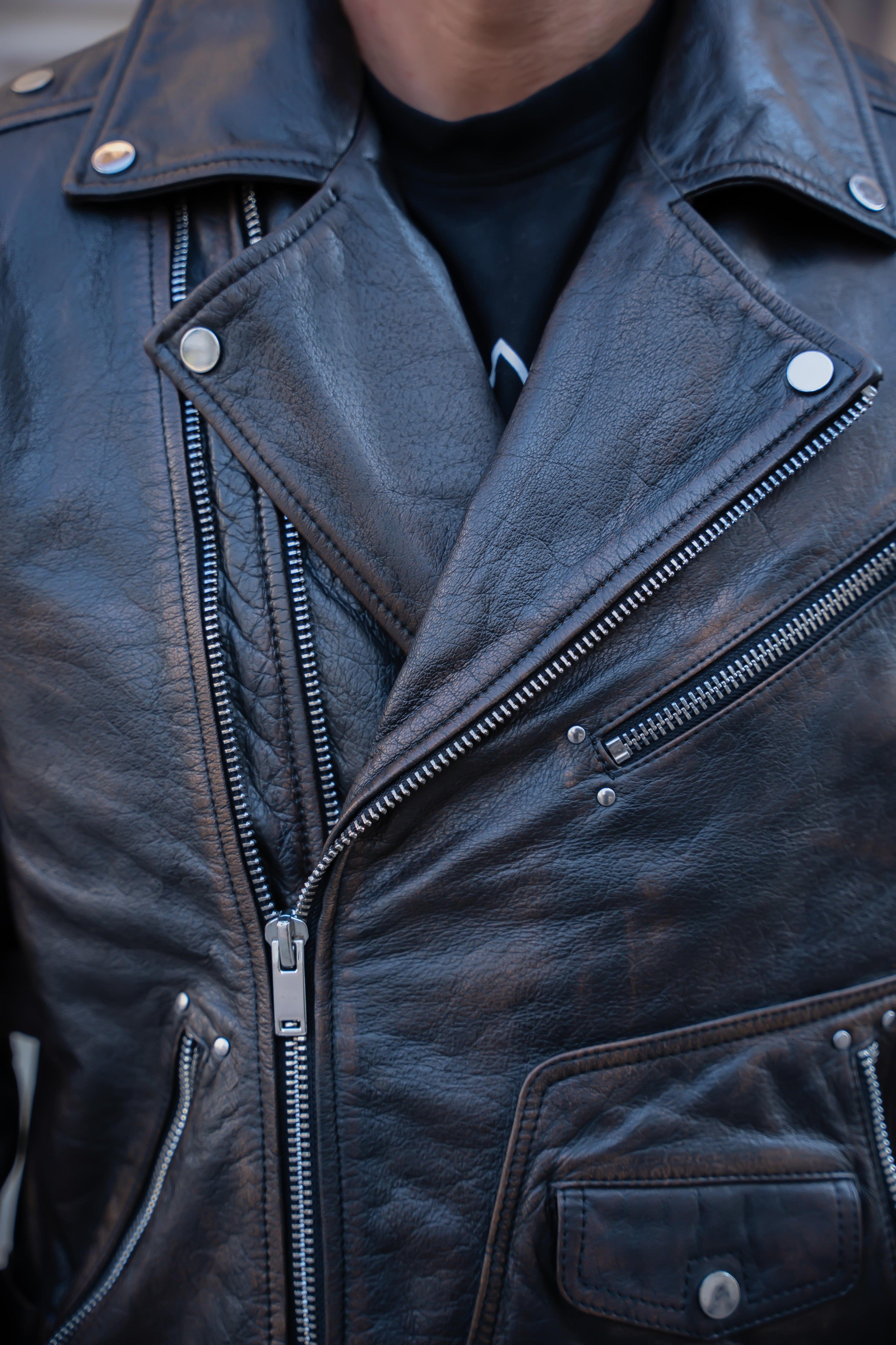 Real Leather Biker Jacket