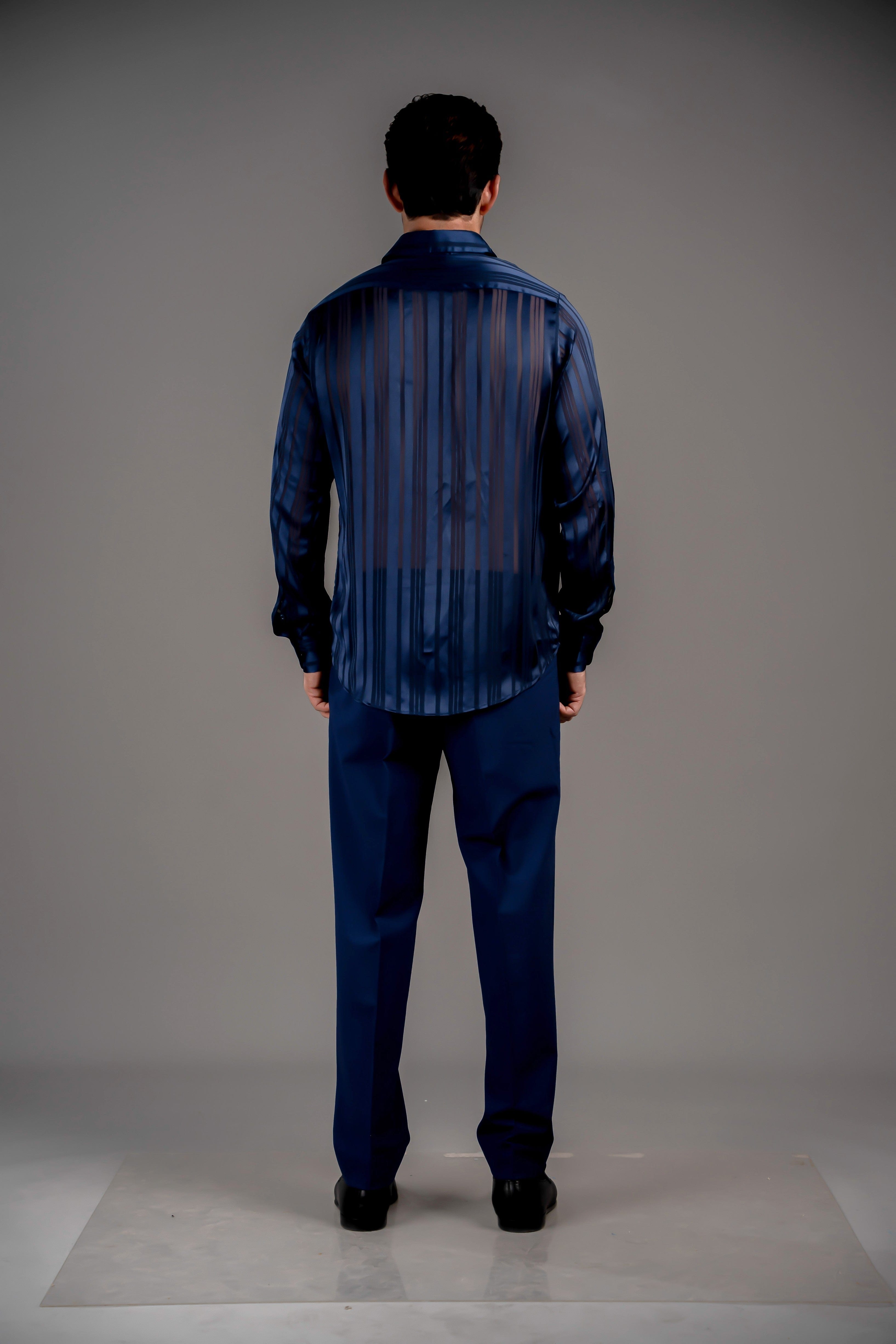 See Through Stripe Shirt