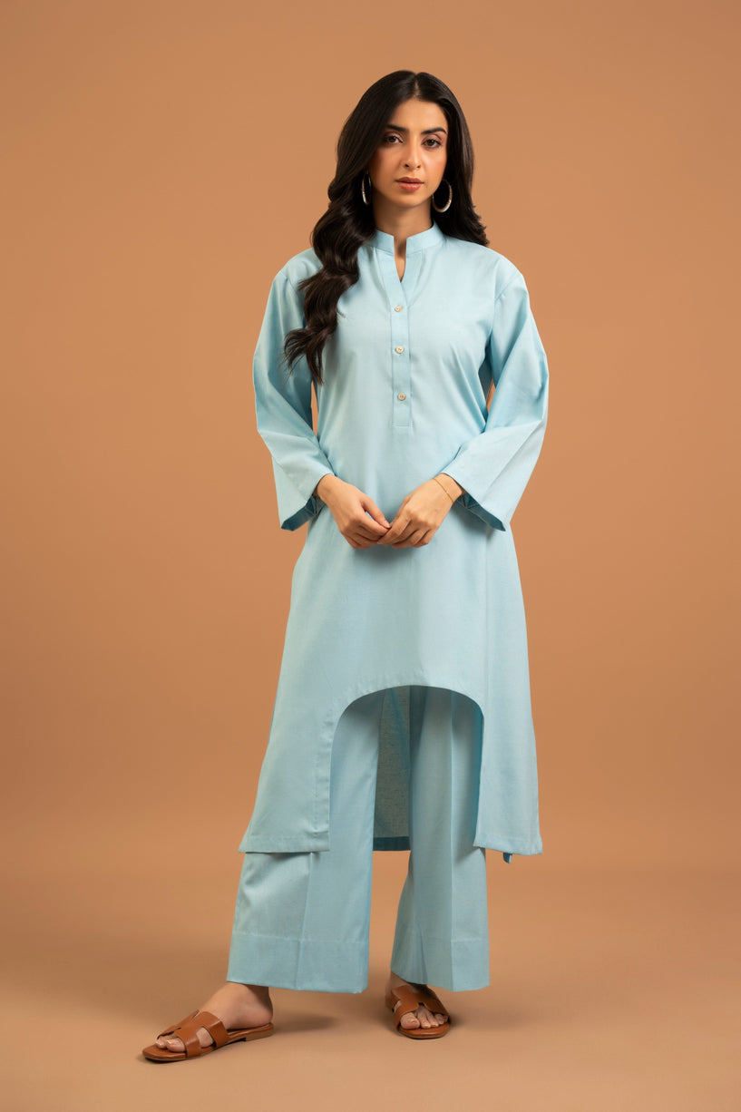 Minimal Sky Blue Co-Ord