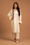 Handworked Bell Sleeve V-Neck Outfit