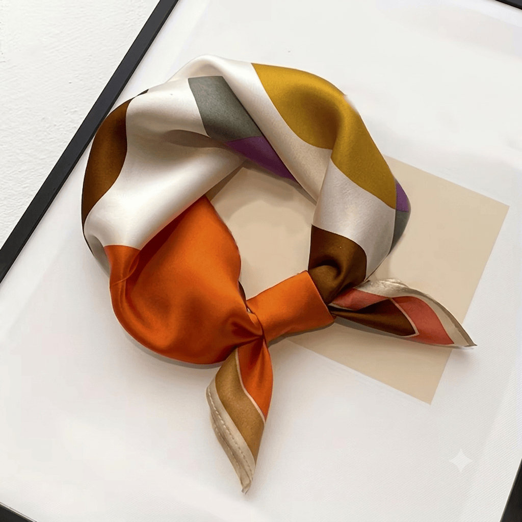 100% Mulberry Silk Bohemian Scarf β Elegant Neck Scarf for Women