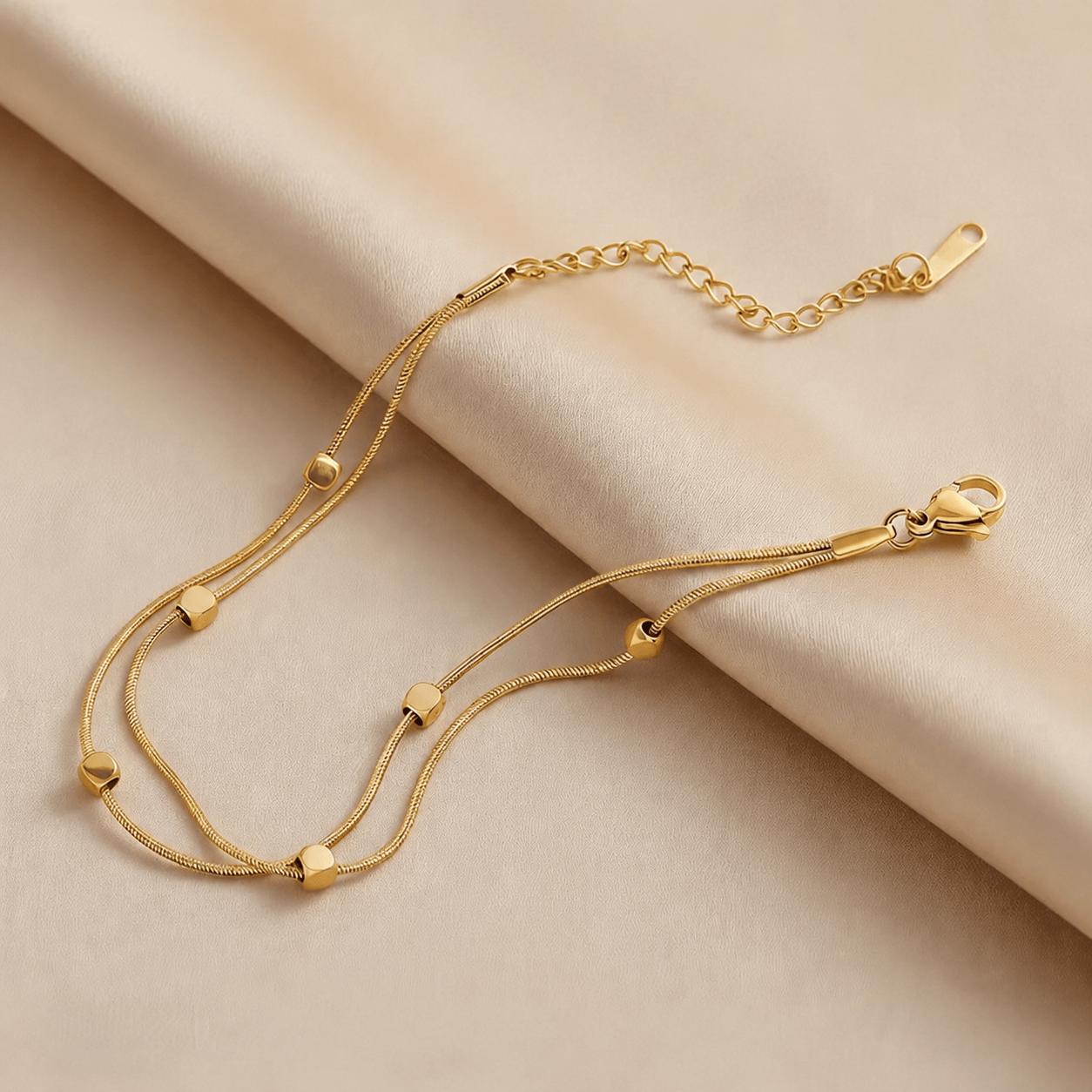 Women’s Elegant Gold Stainless Steel Bracelet