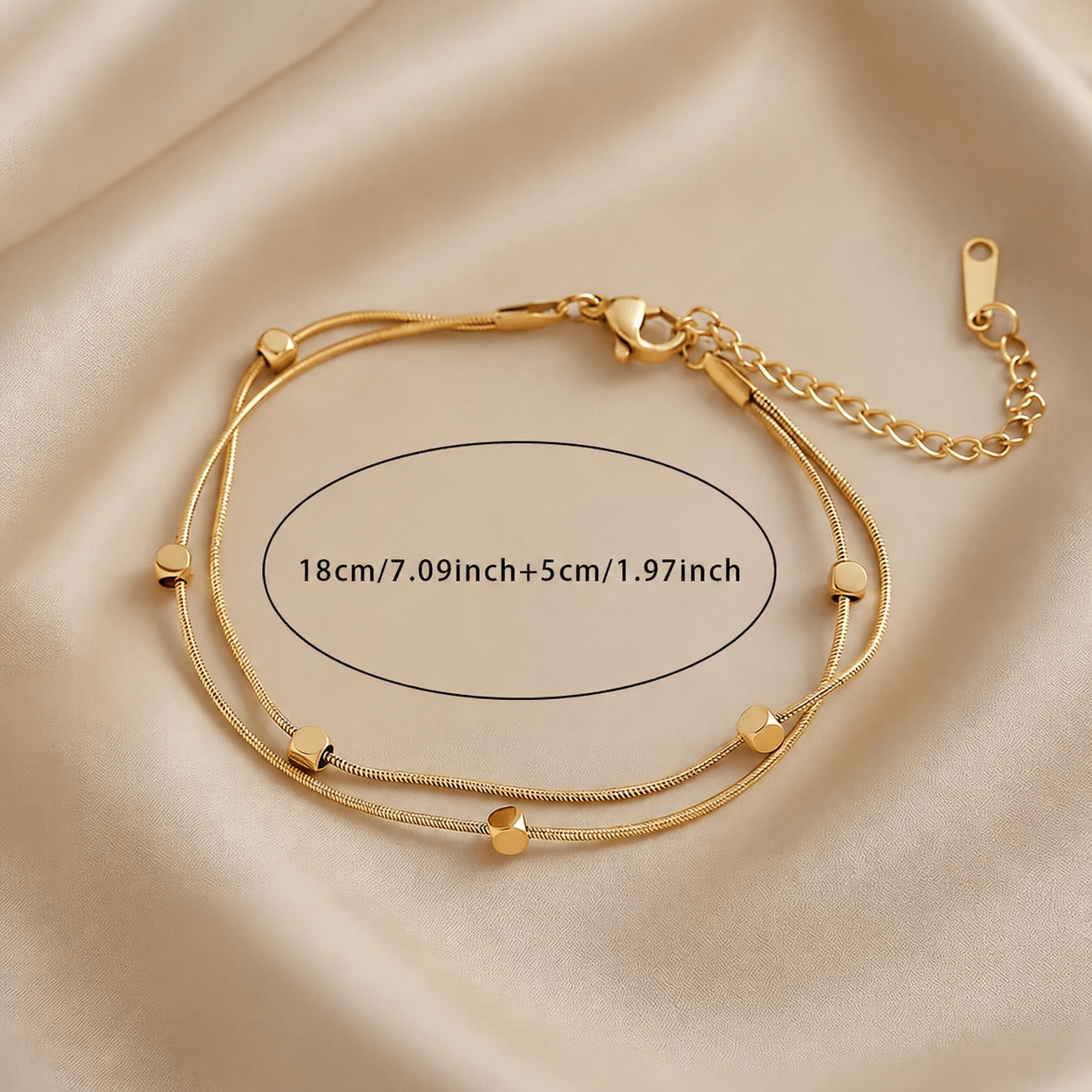 Women’s Elegant Gold Stainless Steel Bracelet
