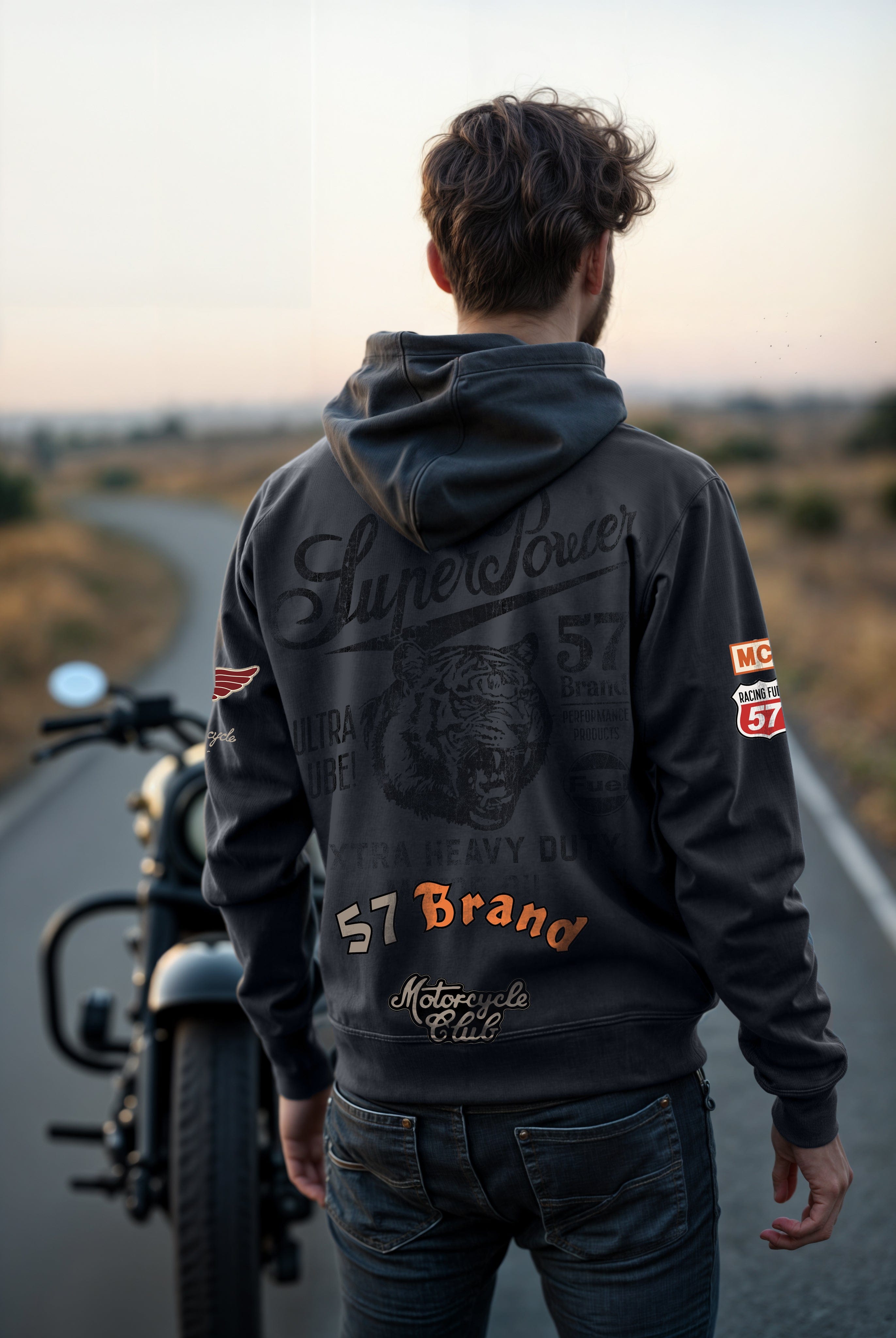Vintage Motorcycle Race Hoodie