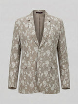 Embroidered Linen Blazer
