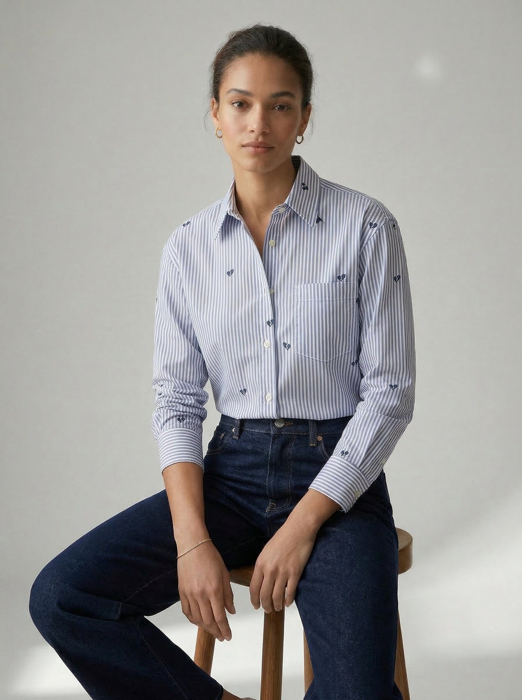 Striped Printed Shirt