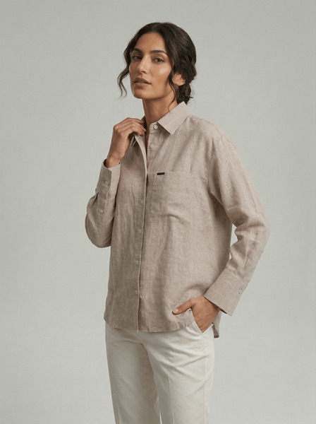 Heathered Linen loose Shirt