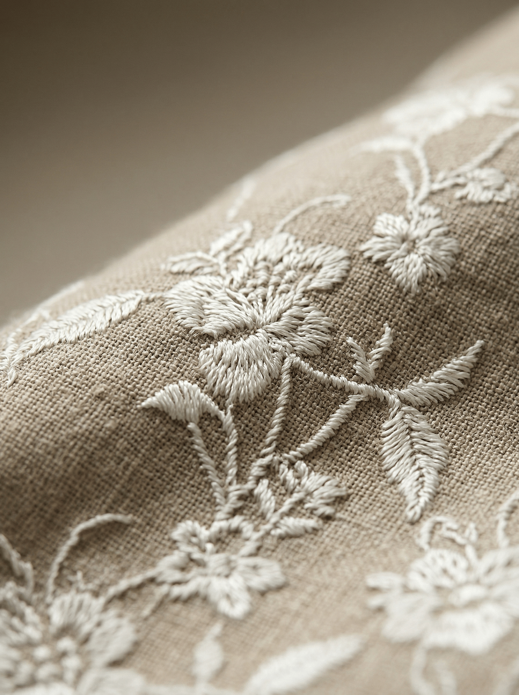 Embroidered Linen Blazer