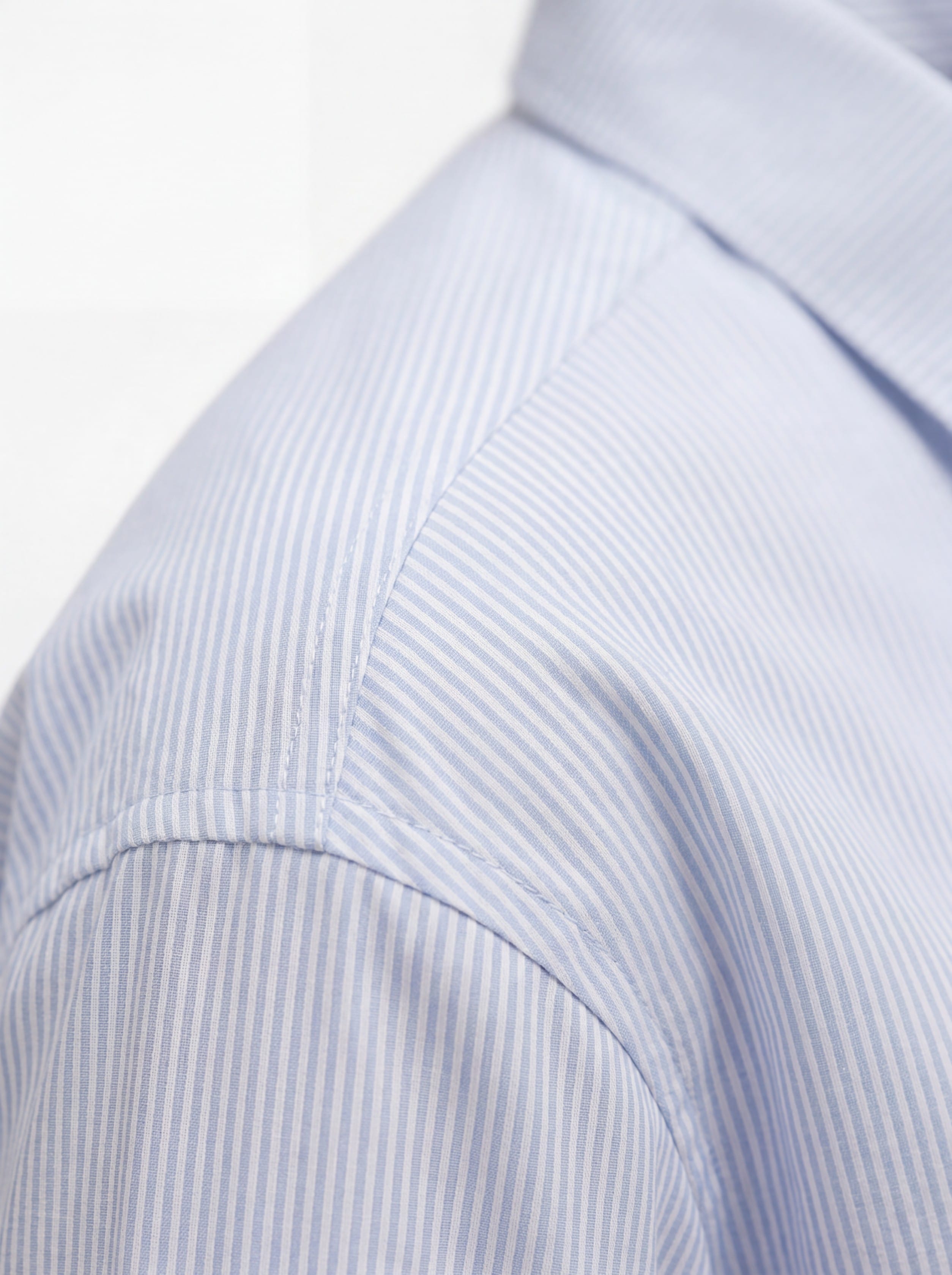Light Blue Cotton Stripe Shirt