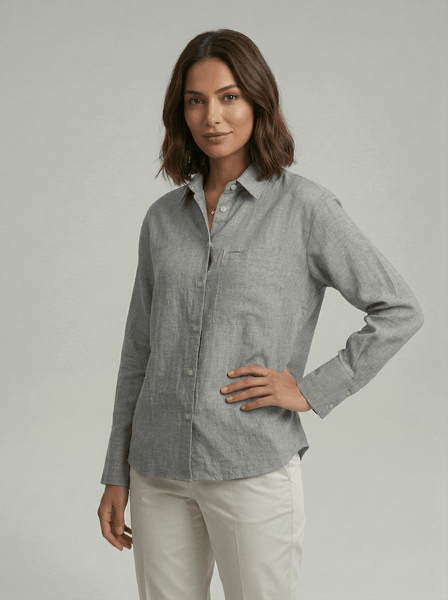 Heathered Linen loose Shirt