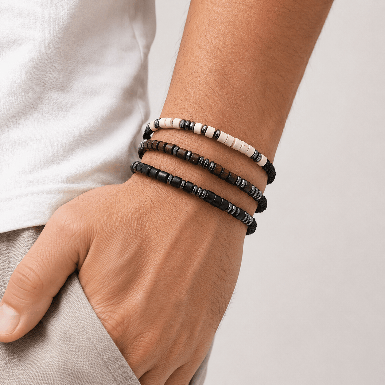 Morse Code Bracelet Set