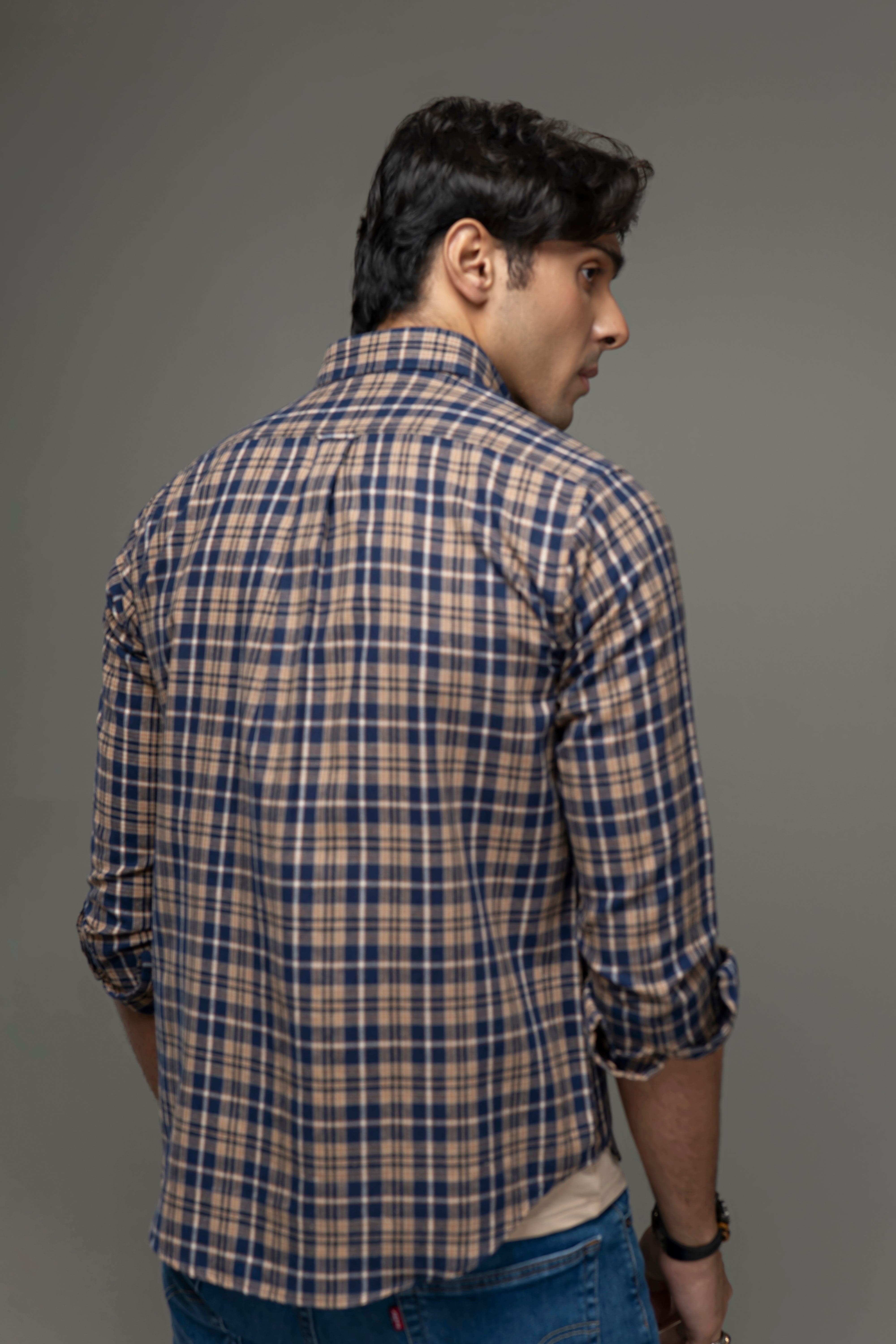 Cotton/linen Y/d Shirt